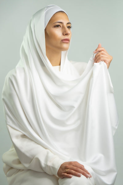 Satin Hijab | Pearl