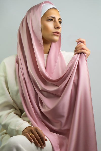 Satin Hijab | Peony