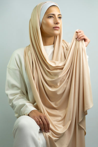 MAI Ultimate Jersey Hijab | Nude