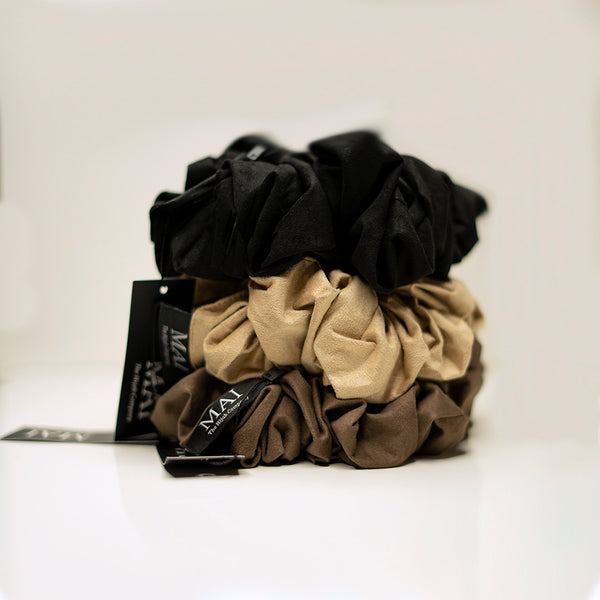 X-Large Suede Hijab Volumizers | Hair Scrunchies