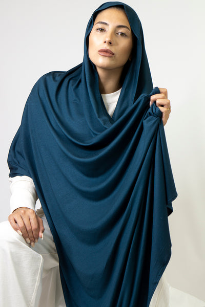 MAI Signature 100% Cotton Jersey Hijab | Teal