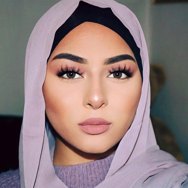 Crinkle Chiffon Hijab | Chalky Mauve, Pink Sand, Blush, Peach Tint - Mai Official