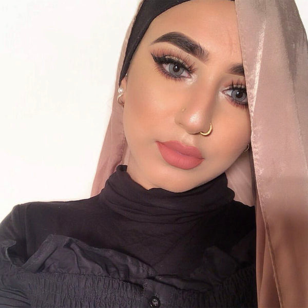 Rayon Silk Luxury Hijab | Gold Mocha - Mai Official