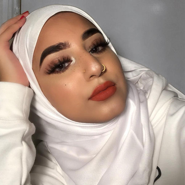 Rayon Silk Luxury Hijab | Crystal White - Mai Official
