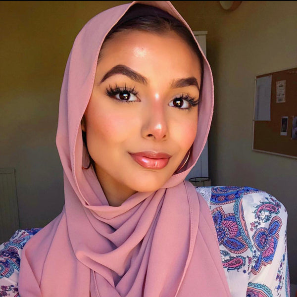 Soft Chiffon Crepe Hijab | Dusty Pink - Mai Official