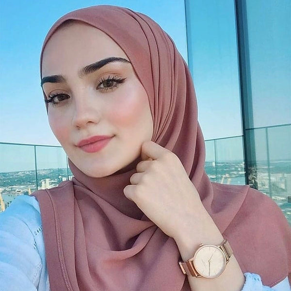 Soft Chiffon Crepe Hijab | Dusk Blush - Mai Official