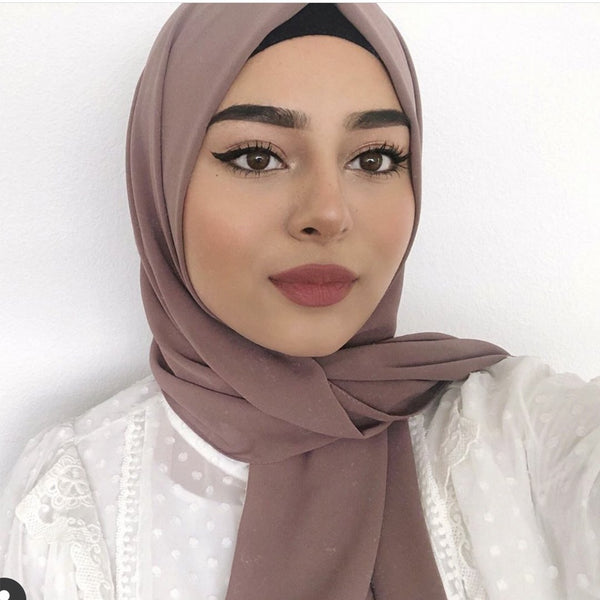 Soft Chiffon Crepe Hijab | Soft Mocha - Mai Official